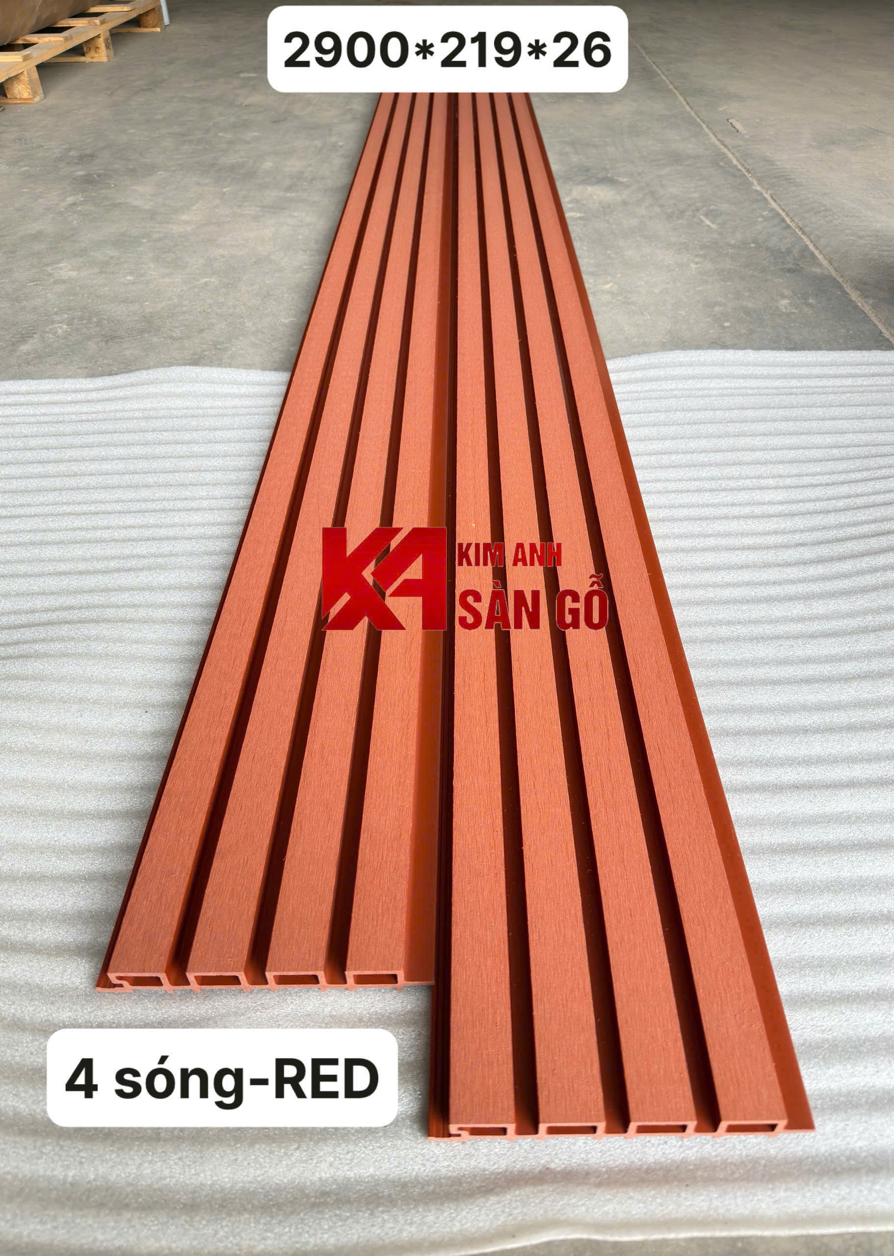 Tấm Ốp Lam Sóng Ngoài Trời GR-04 Red